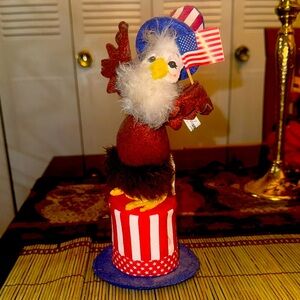 Annalee Red, White, and Blue Eagle with Flag